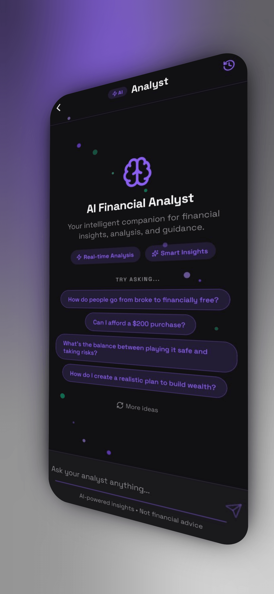 AI Financial Analyst with smart prompts